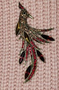 Brooch Pin Firebird Granet